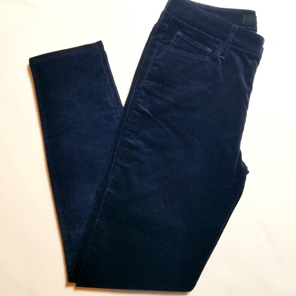 Joe's Jeans Icon Mid-rise Skinny Ankle in Navy Blue Velvet - Picture 5 of 10